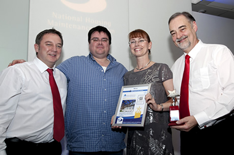 Amicus Horizon collect their award for best contract