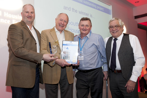 Southern Housing Group collect their award for most outstanding