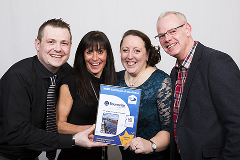 Bourneville Village Trust collect their award for Best in-house maintenance service provider