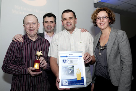 Willow Park HT collect their award for best innovation